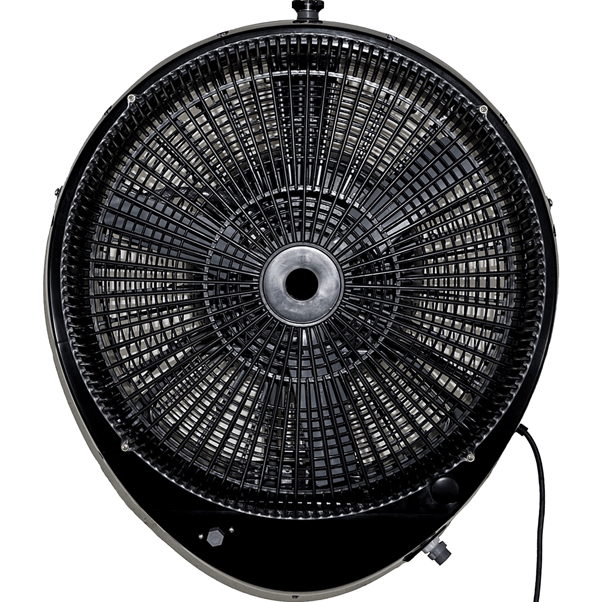 EcoJet by Joape Hurricane 660 Commercial Wall Mount Misting Fan - Black Back View