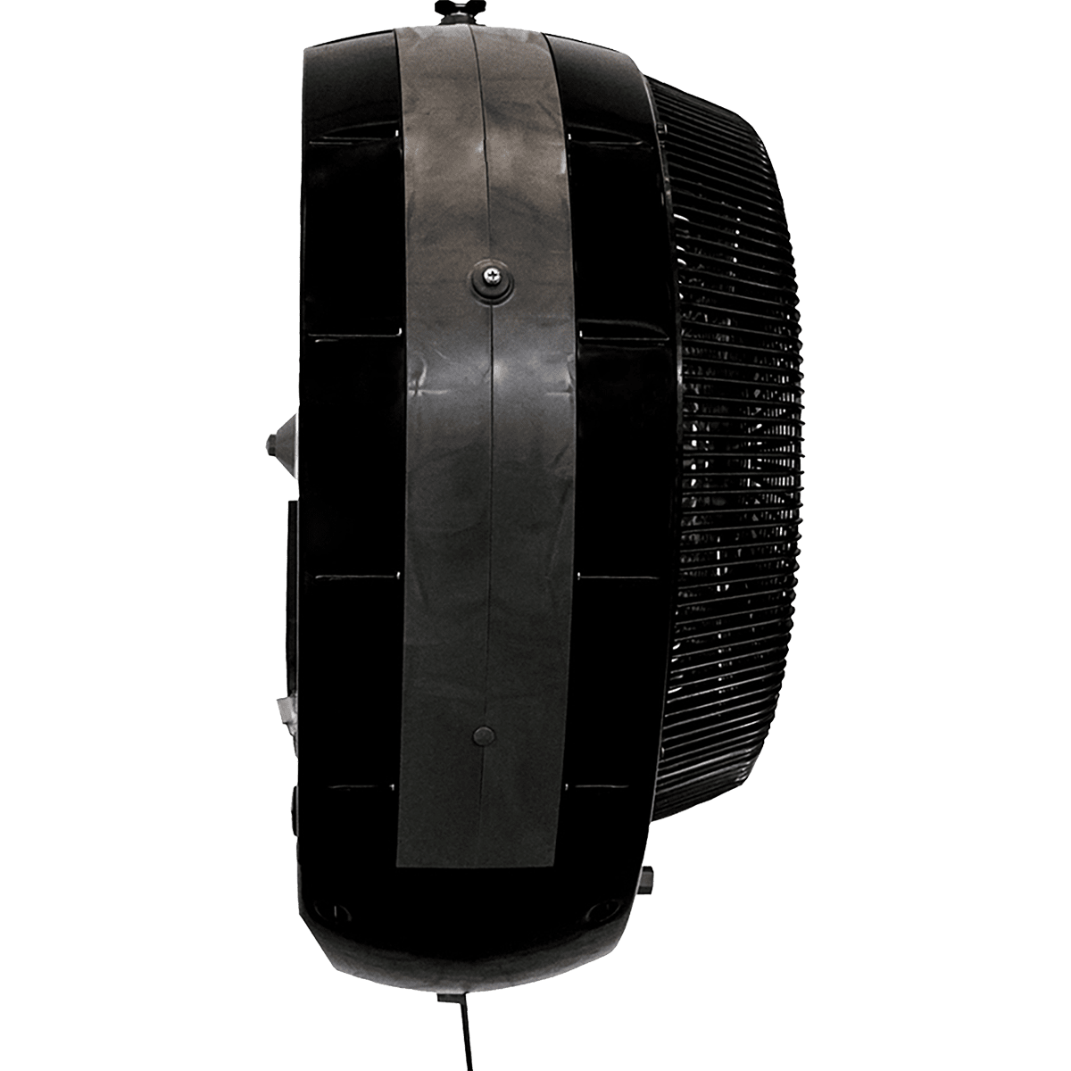 EcoJet by Joape Hurricane 660 Commercial Wall Mount Misting Fan - Black Left Angle