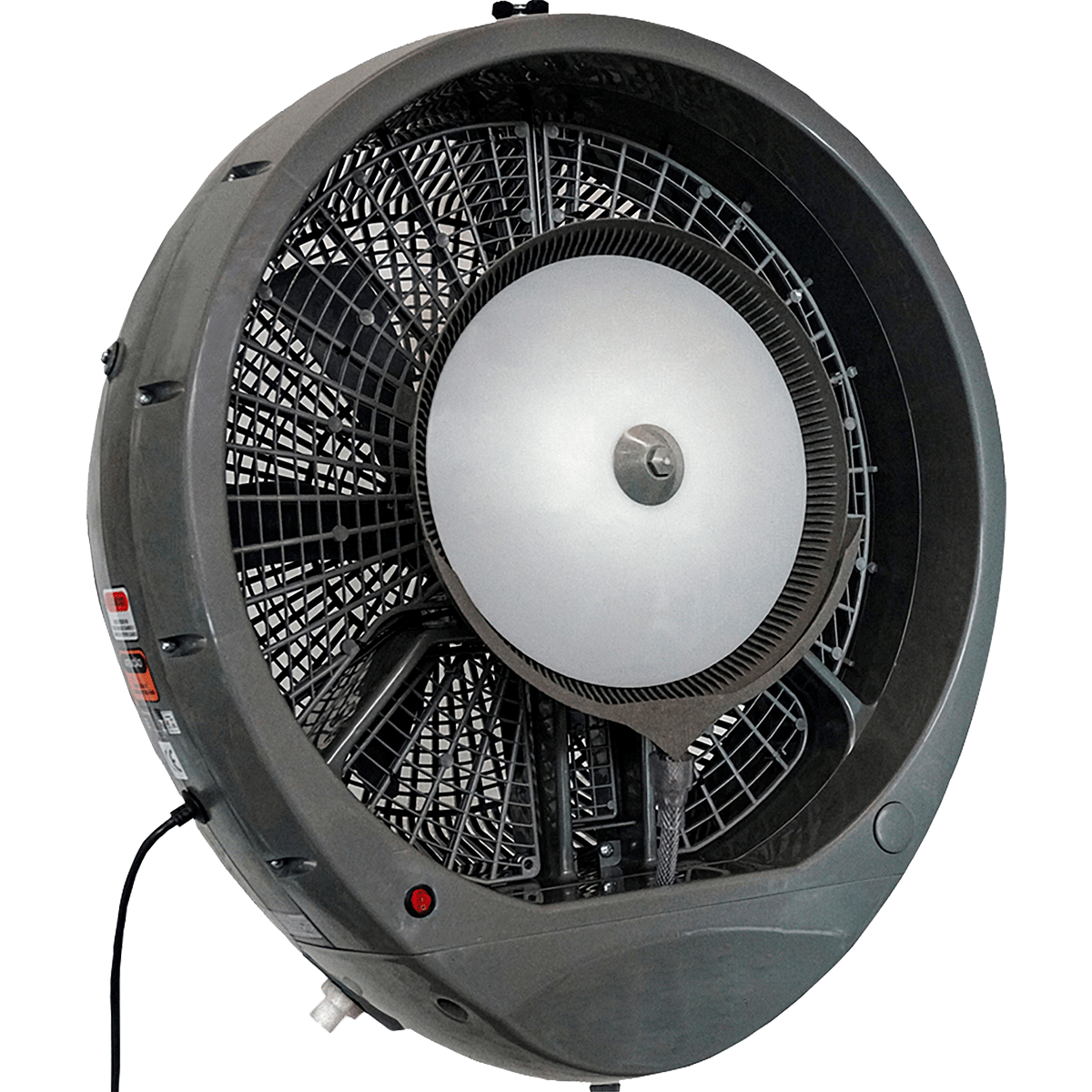 EcoJet by Joape Hurricane 660 Commercial Wall Mount Misting Fan - Gray Angle View