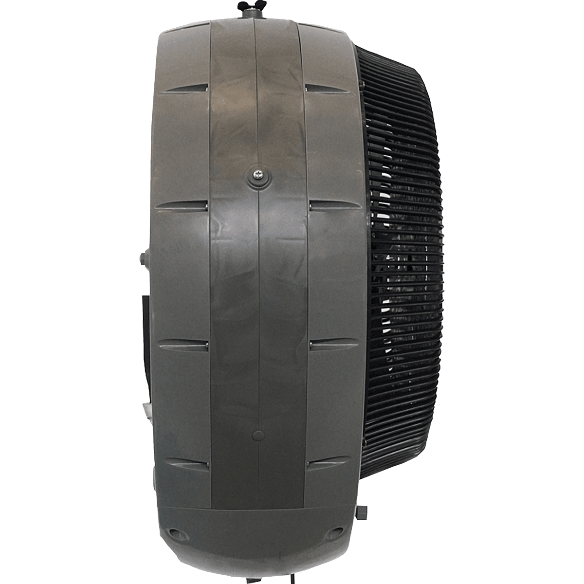 EcoJet by Joape Hurricane 660 Commercial Wall Mount Misting Fan - Gray Left Side View