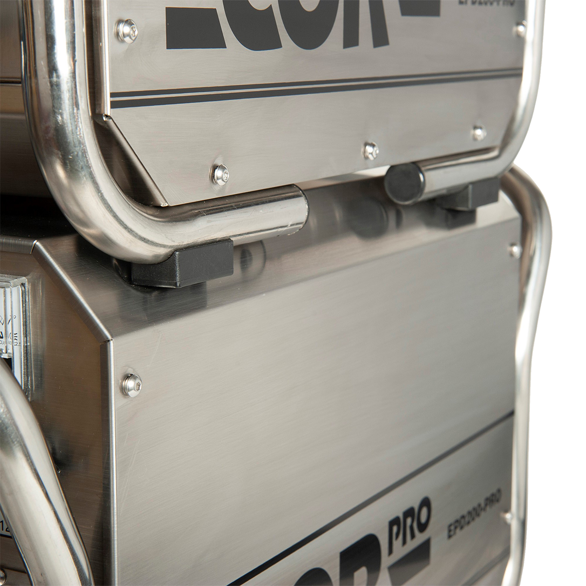 Ecor Pro DryFan 200 Pint Stainless Steel Desiccant Dehumidifier - Stacked Detail