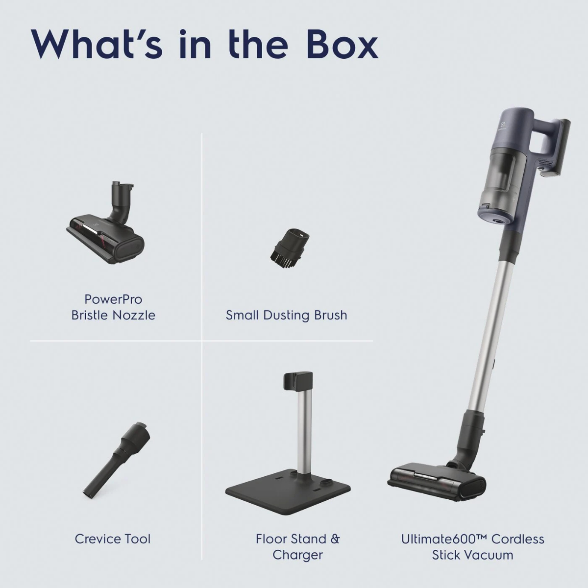 Electrolux Ultimate600 Cordless Stick Vacuum Standard - Infographic 1