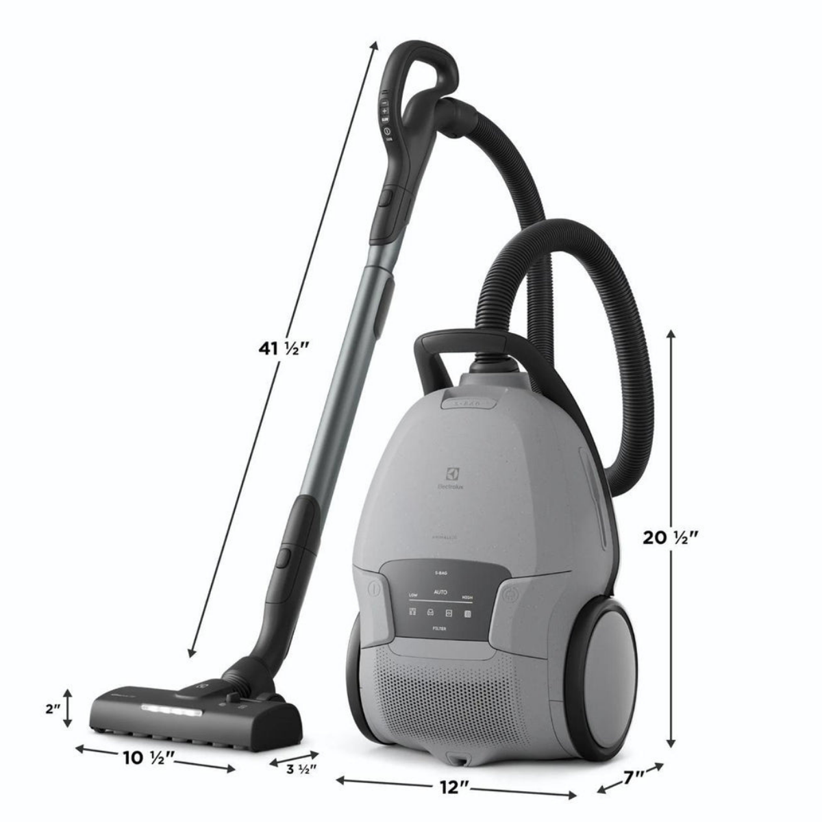 Electrolux Ultimate800 HEPA Canister Vacuum - Dimensions