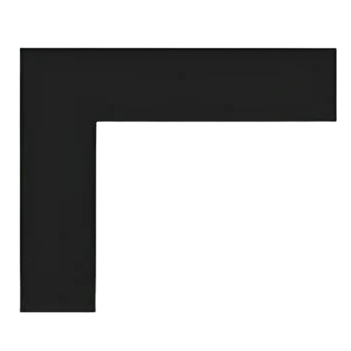 Empire 1.5" Matte Black Beveled Frame Decorative Front for Boulevard Series - Main