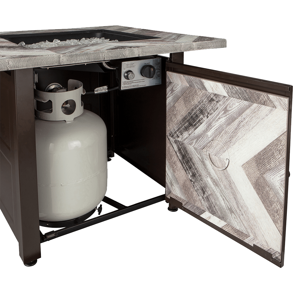 Endless Summer Duvall LP Outdoor Gas Fire Pit - Tank and Cover Storage