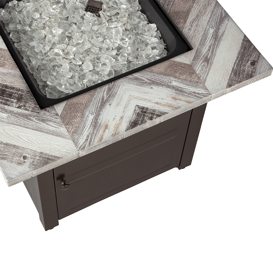 Endless Summer Duvall LP Outdoor Gas Fire Pit - Top