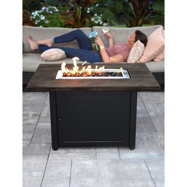Endless Summer Marc Rectangular LP Outdoor Gas Fire Pit Table