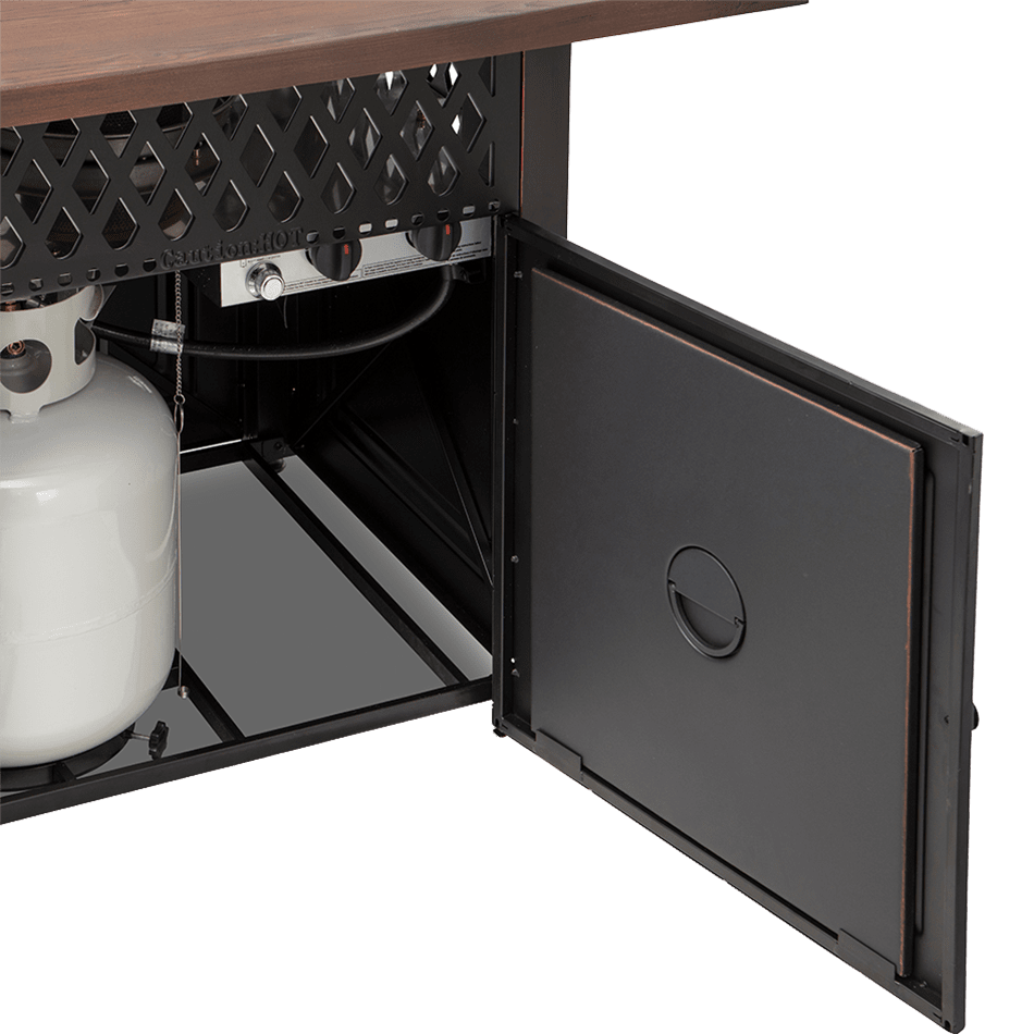 Endless Summer Donovan DualHeat Outdoor LP Gas Fire Pit - Tank & Top Storage