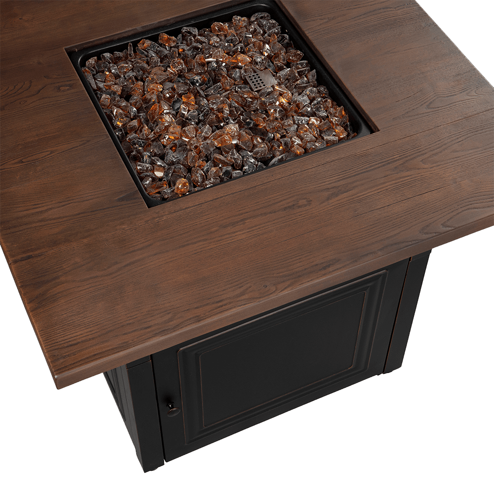 Endless Summer Donovan DualHeat Outdoor LP Gas Fire Pit - Top