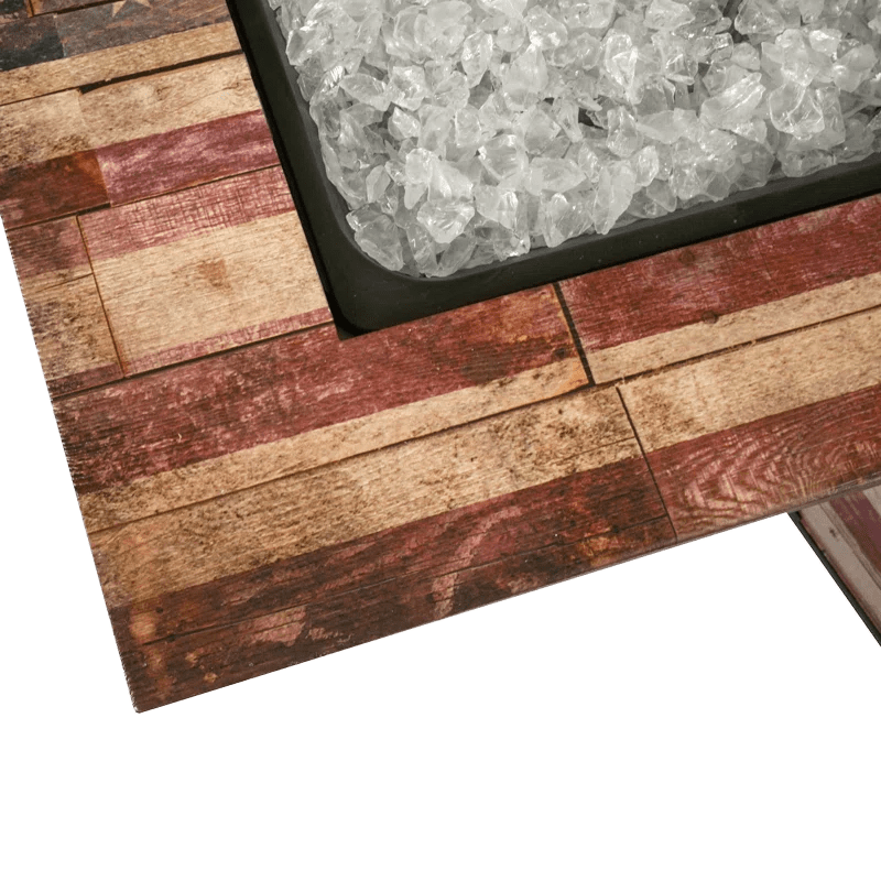 Endless Summer The Liberty Square LP Gas Outdoor Fire Pit - Edge Close-up