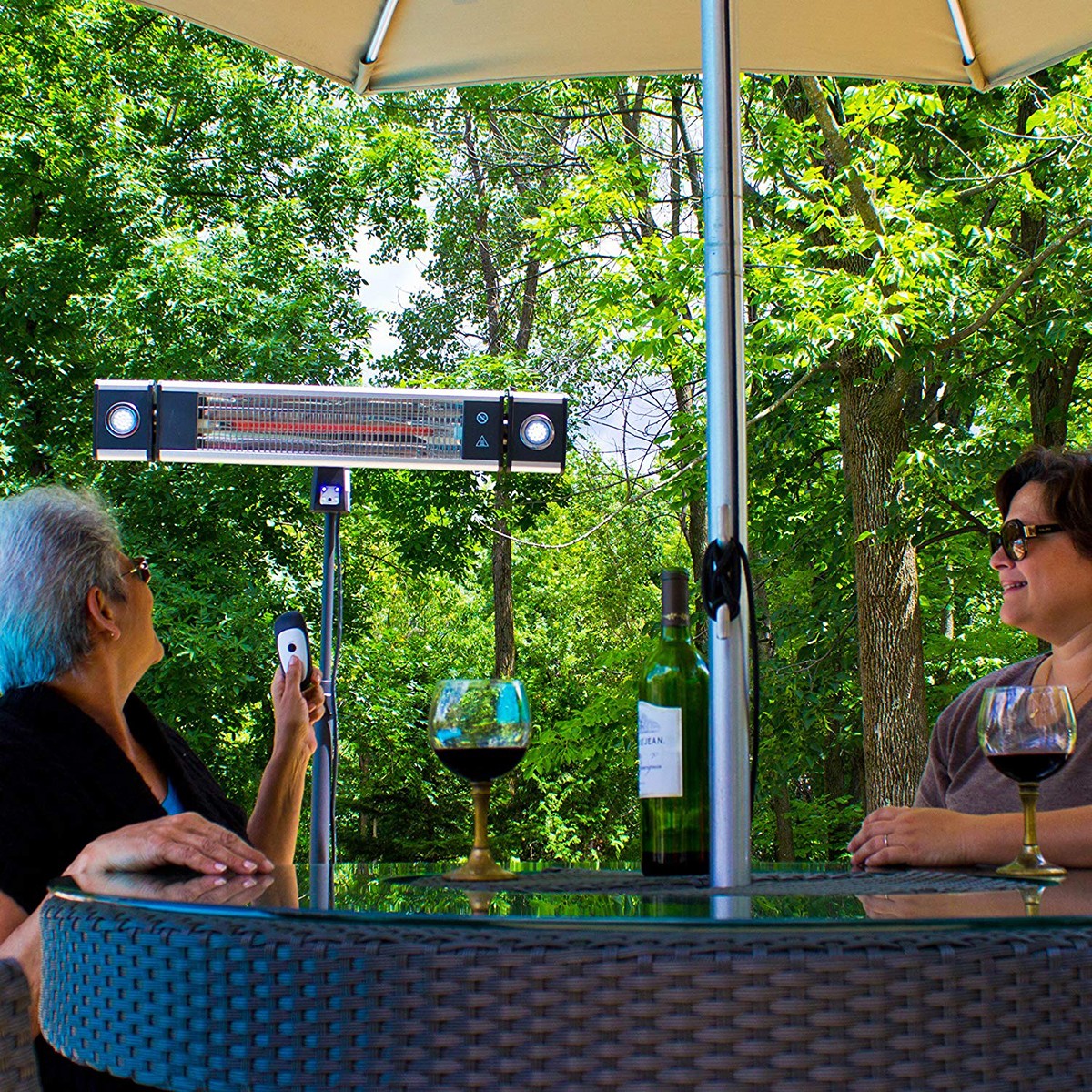 Ener-G+ 1500 Watt Electric Patio Heater - on Patio