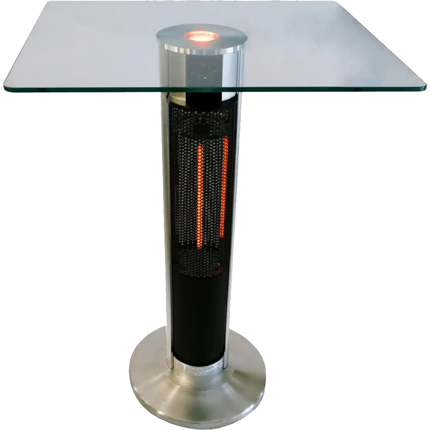 Ener-G+ 1500 Watt Electric Patio Heater w/ Glass Top Table