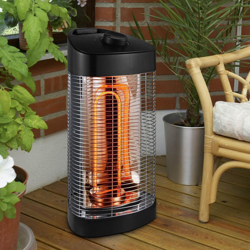 Ener-G+ 1200-Watt Infrared Portable Outdoor Oscillating Electric Patio Heater - on Deck