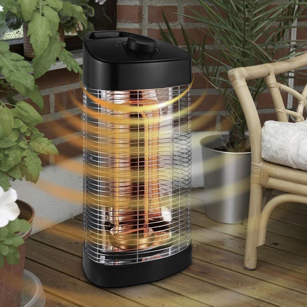 Ener-G+ 1200-Watt Infrared Portable Outdoor Oscillating Electric Patio Heater - Oscillating