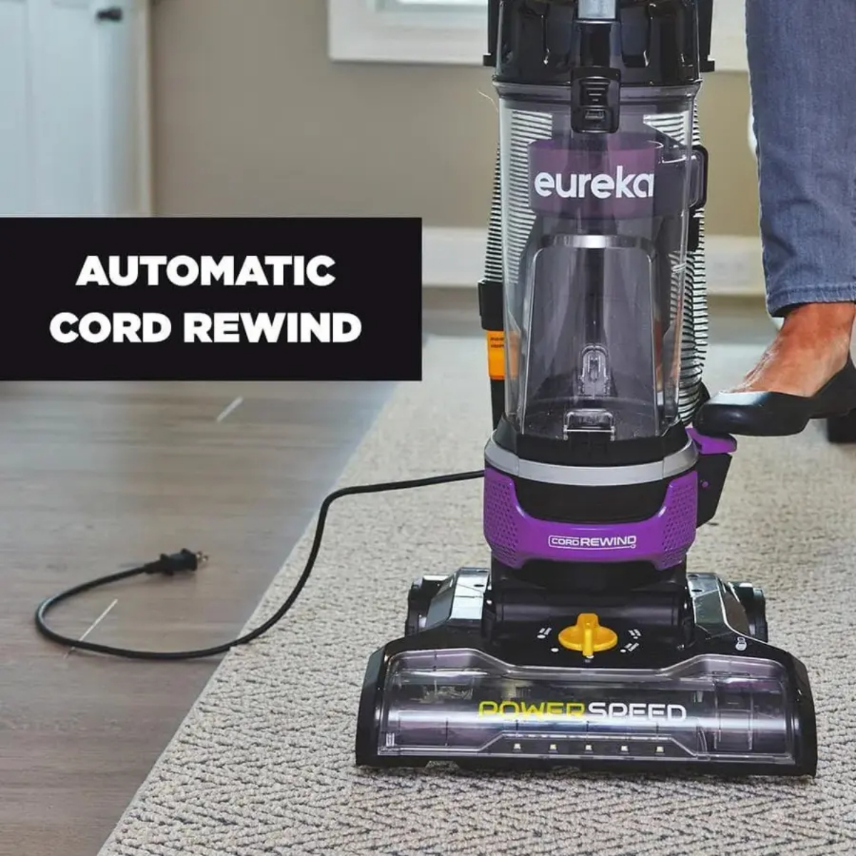 Eureka PowerSpeed Upright Vacuum - Infographic