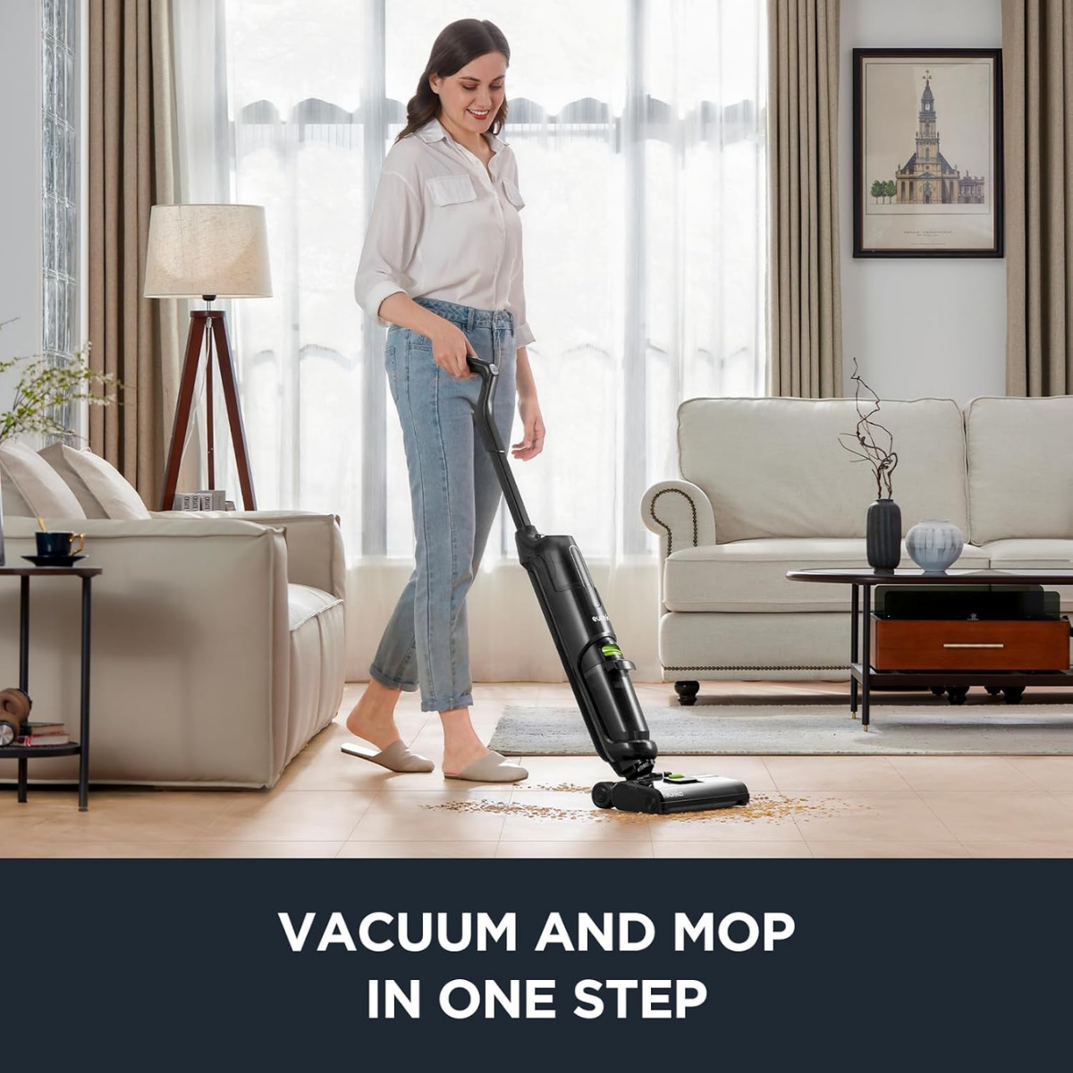 Eureka Wet/Dry Cordless Stick Vacuum - Infographic 1
