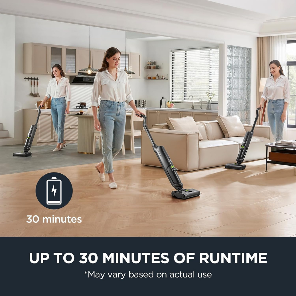 Eureka Wet/Dry Cordless Stick Vacuum - Infographic 3
