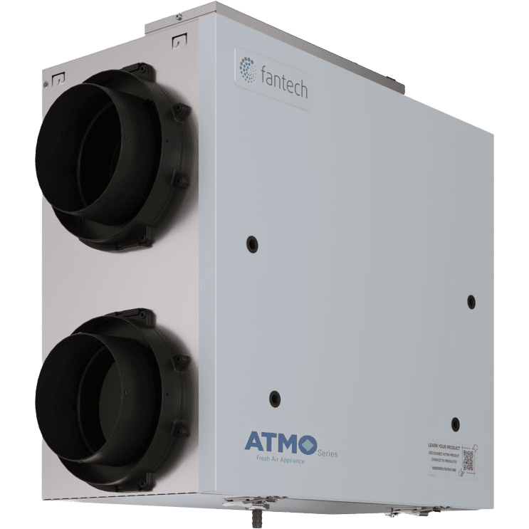 Fantech ATMO 150E Energy Recovery Ventilator (6-Inch Side Ports) - Main