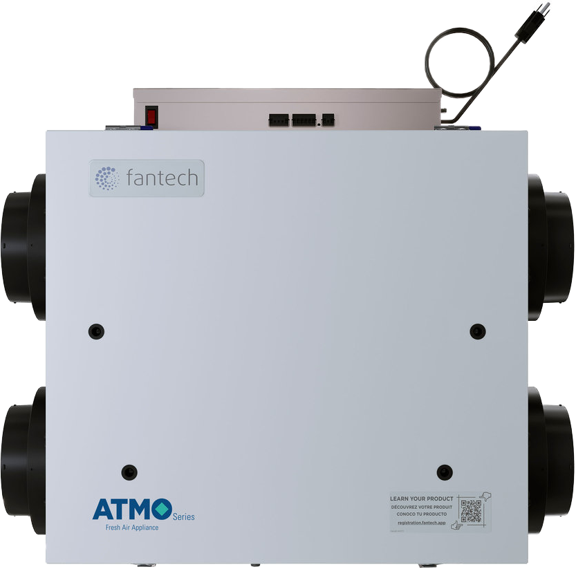 Fantech ATMO 200E Energy Recovery Ventilator - Side