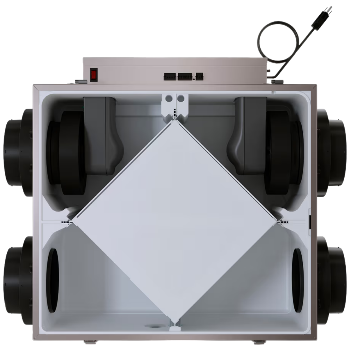 Fantech ATMO 300E-EC 300 CFM Energy Recovery Ventilator w/ EC Motor - Cross Section
