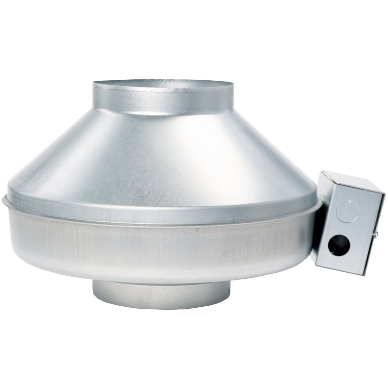 Fantech FG 6M EC 6-Inch Inline Centrifugal Duct Fan w/ EC Motor - Side
