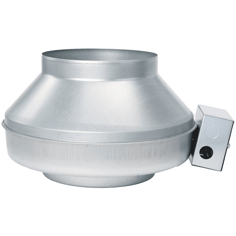 Fantech FG 8 EC 8-Inch Inline Centrifugal Duct Fan w/ EC Motor - Side