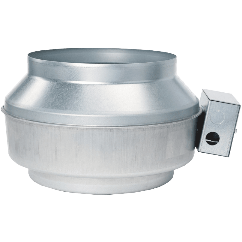 Fantech FG 10 10-Inch Inline Centrifugal Duct Fan - Side