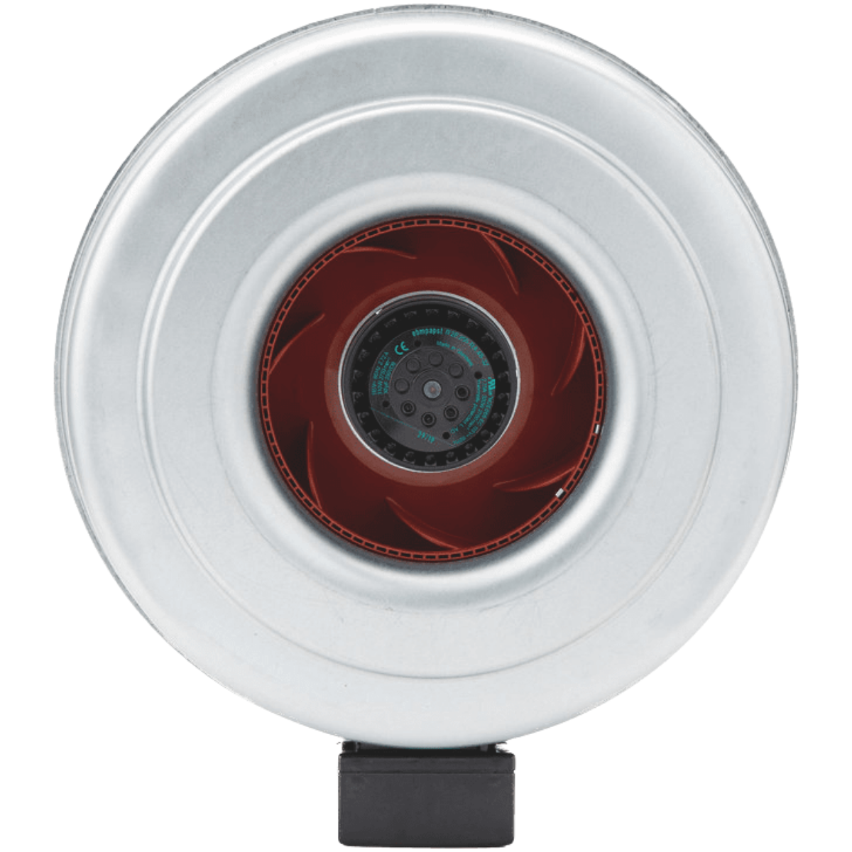 Fantech FG 12 XL 12in Inline Centrifugal Duct Fan - Front