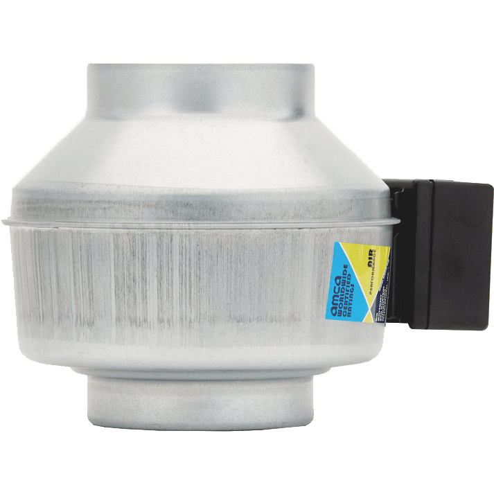 Fantech FG 5 5-Inch Inline Centrifugal Duct Fan - Side