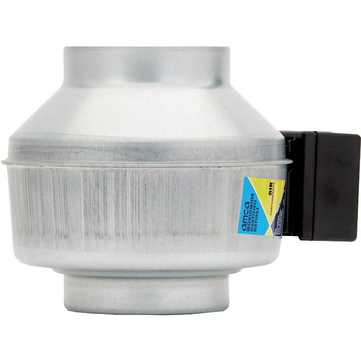 Fantech FG 5 5-Inch Inline Centrifugal Duct Fan - Side