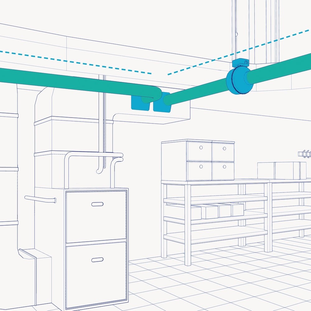 Fantech FG 6 6-Inch Inline Centrifugal Duct Fan - Graphic
