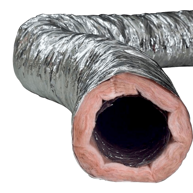Fantech FIDT10 Fiberglass Insulated Silver Flex Duct - Main