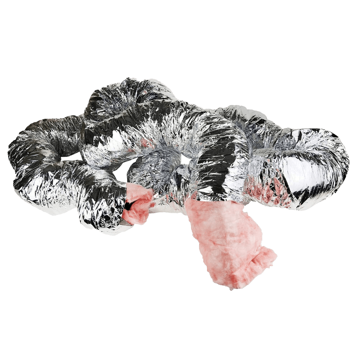 Fantech FIDT6 Fiberglass Insulated Silver Flex Duct - Full Angle