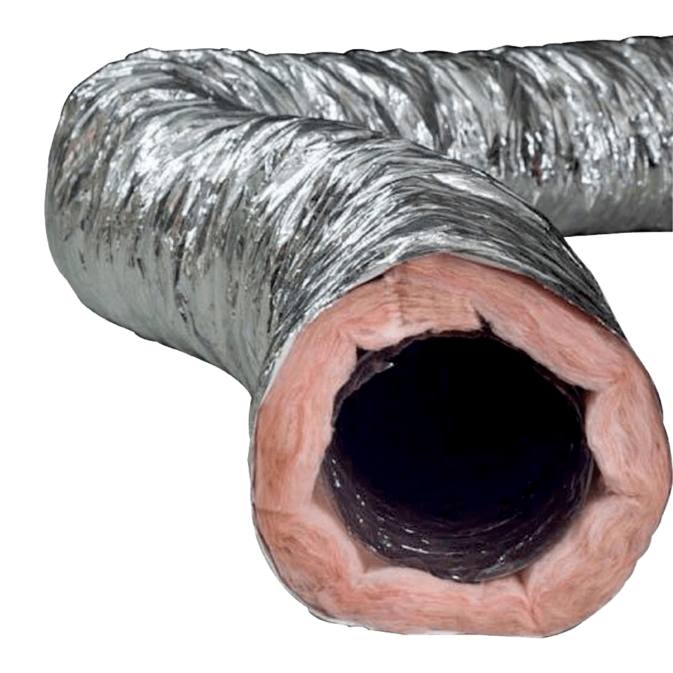 Fantech FIDT6 Fiberglass Insulated Silver Flex Duct - Main
