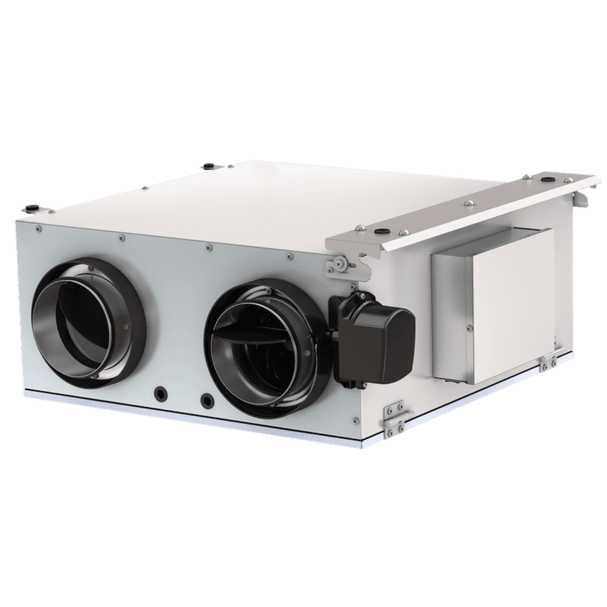 Fantech FIT 120E-D-EC Low Profile Energy Recovery Ventilator w/ Shut-Off Damper - Horizontal