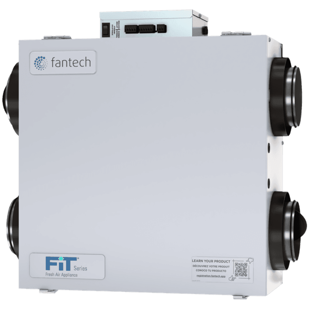 Fantech FIT 120E-M 127 CFM Low Profile Mirrored Energy Recovery Ventilator - Main
