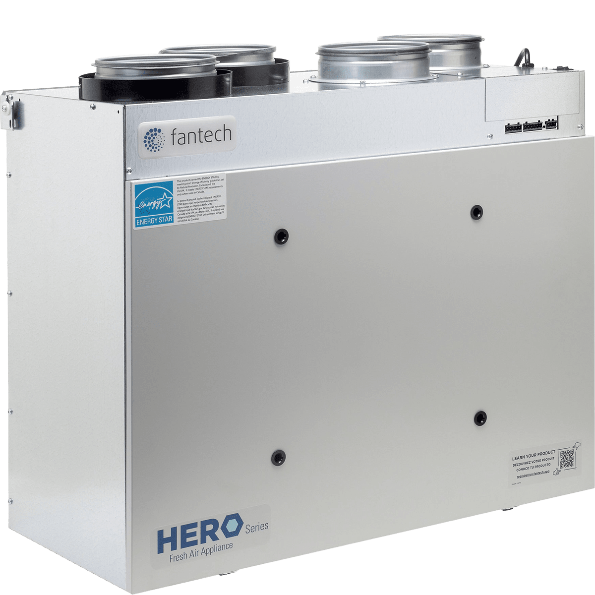 Fantech HERO 150H Heat Recovery Ventilator - Angle