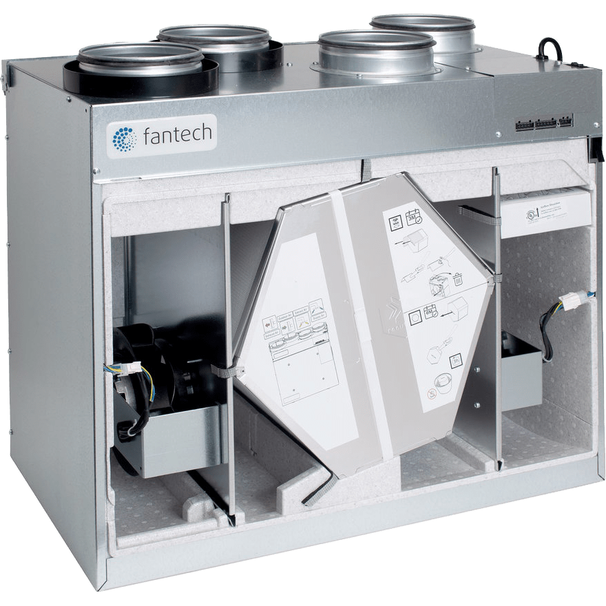 Fantech HERO 150H-EC Heat Recovery Ventilator - Cross-Section