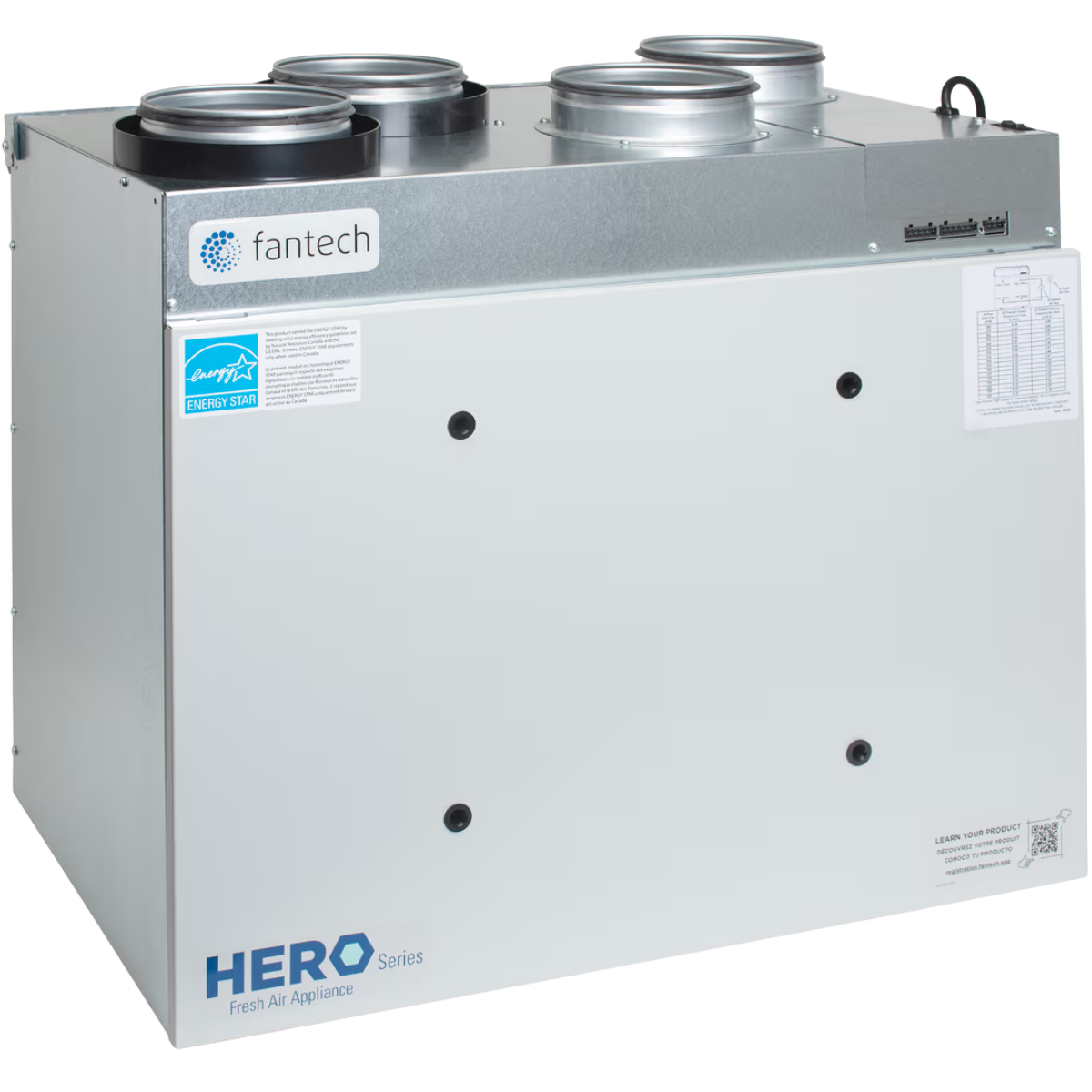 Fantech HERO 200H 218 CFM Heat Recovery Ventilator - Main