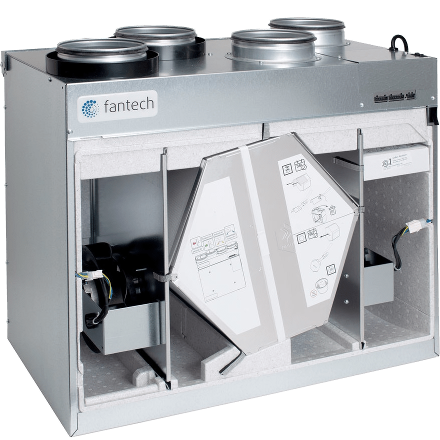 Fantech HERO 250H-EC Heat Recovery Ventilator - Cross-Section