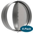 Fantech RSK8 8-Inch Duct Backdraft Damper - 6-Pack