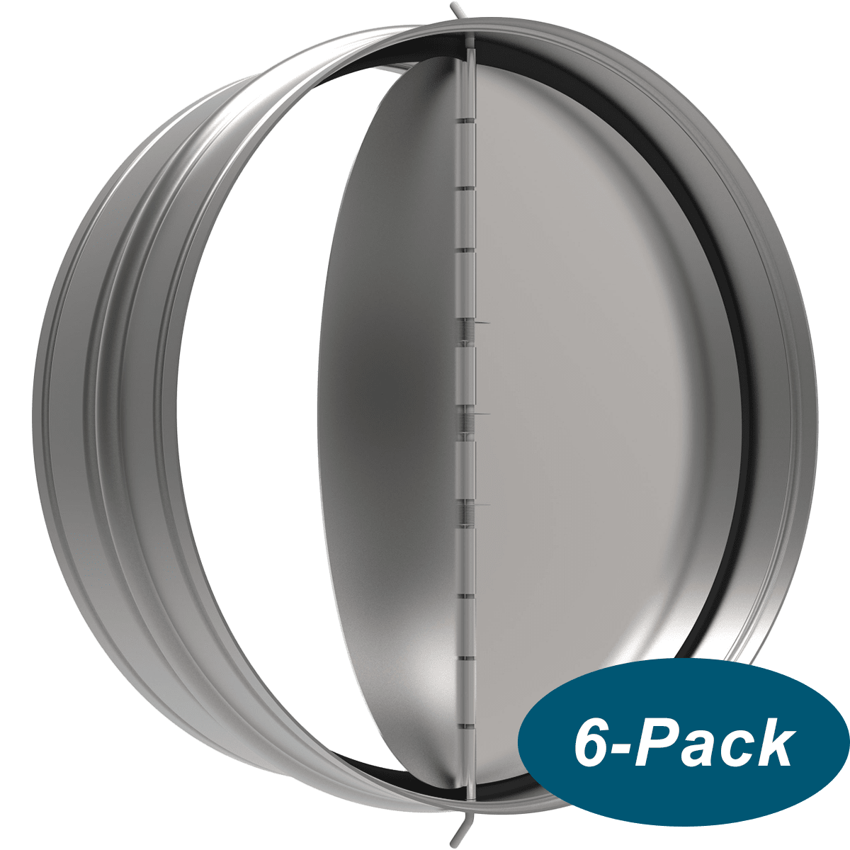 Fantech RSK8 8-Inch Duct Backdraft Damper - 6-Pack