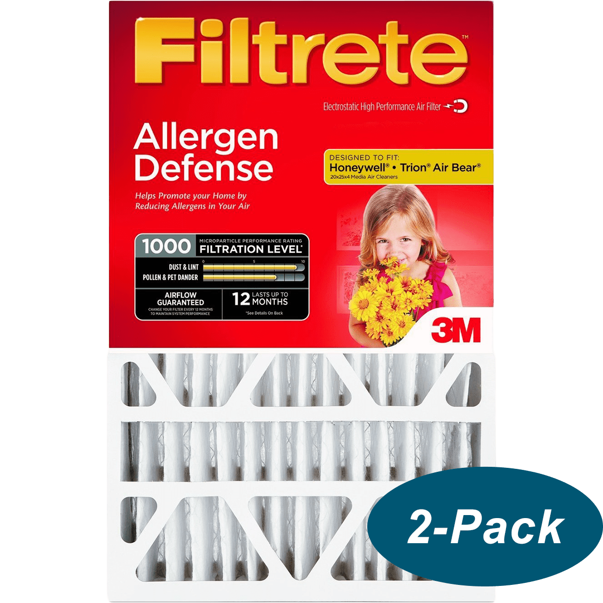 3M Filtrete MPR 1000 4-Inch Micro Allergen Defense Air Filters