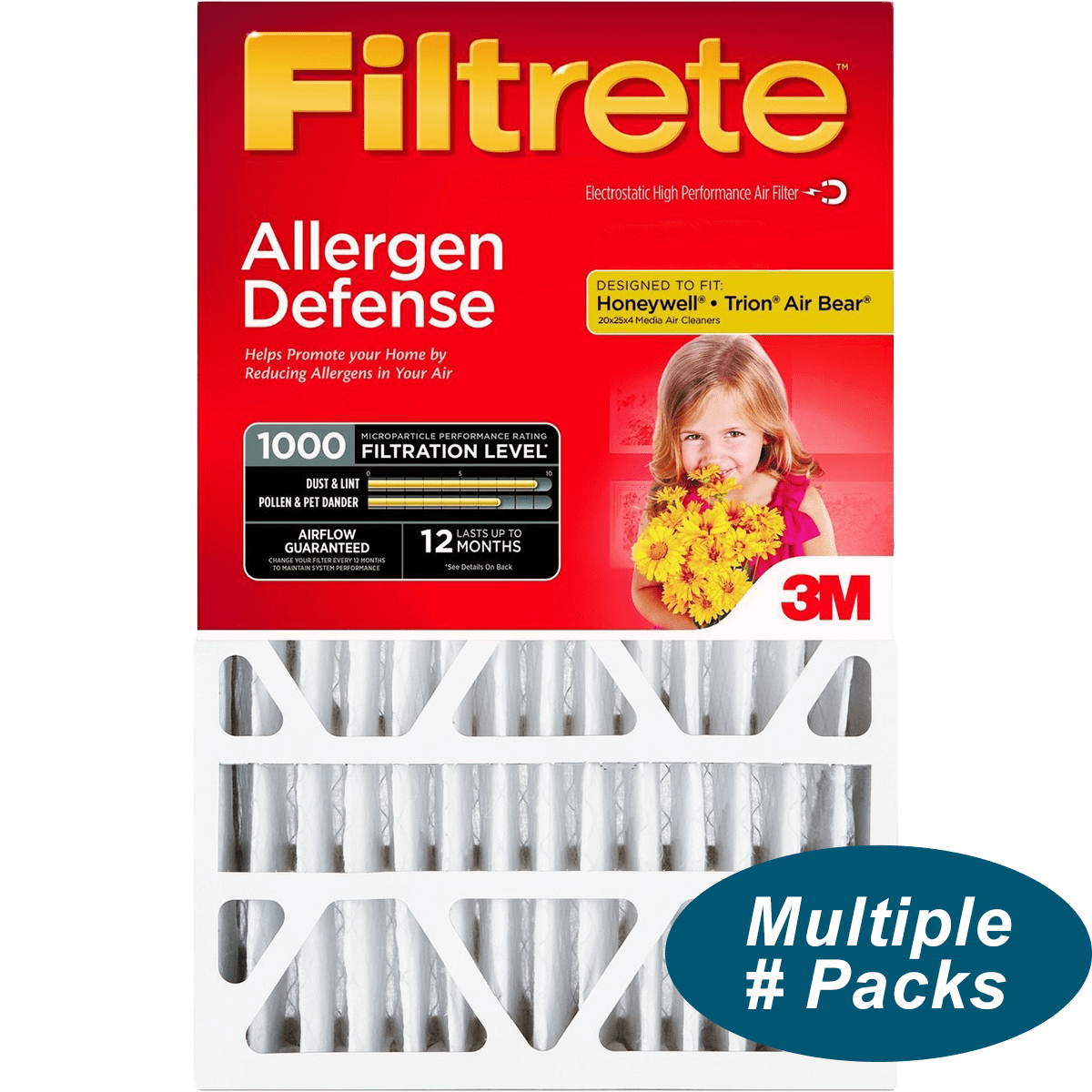 3M Filtrete MPR 1000 4-Inch Micro Allergen Defense Air Filters