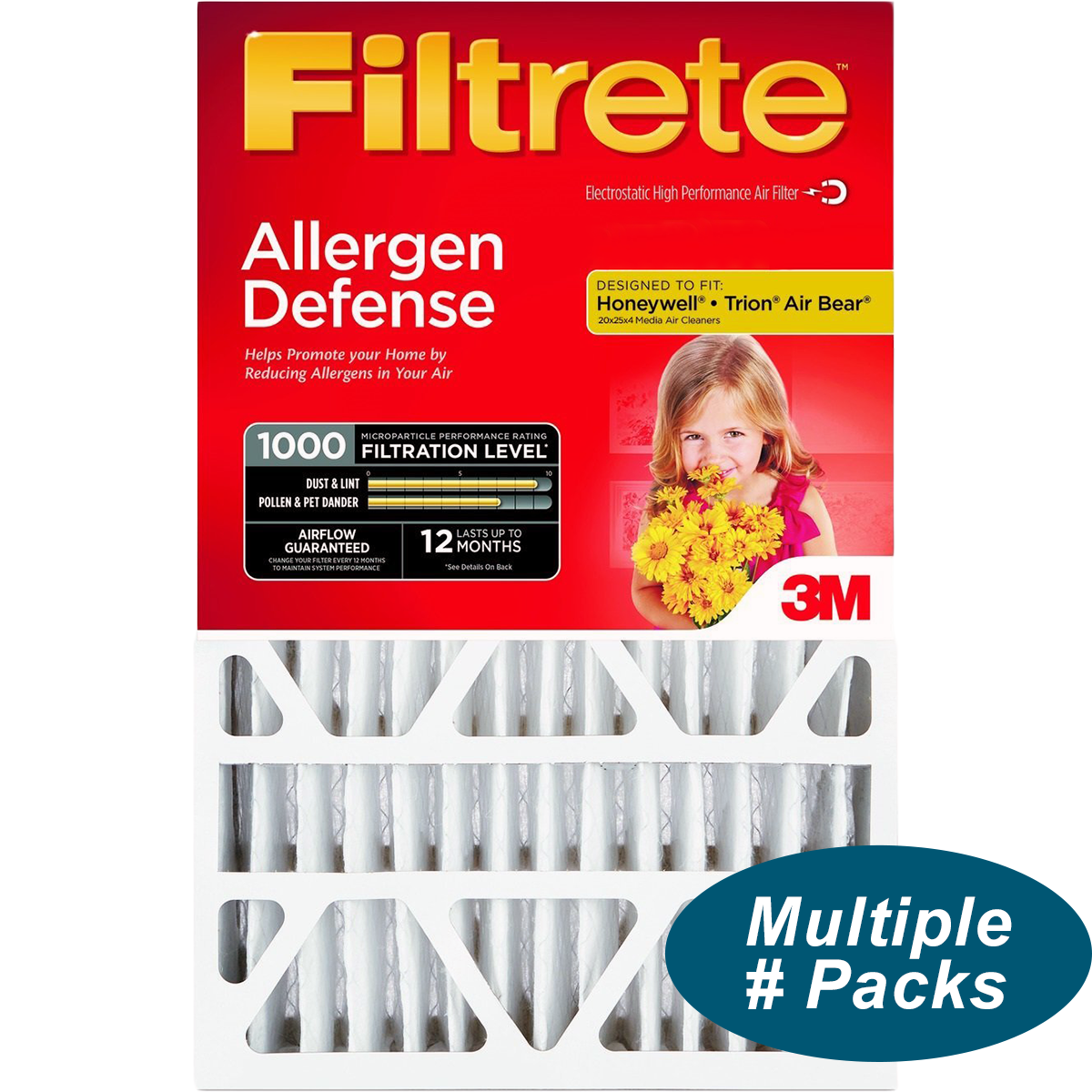 3M Filtrete MPR 1000 4-Inch Micro Allergen Defense Air Filters