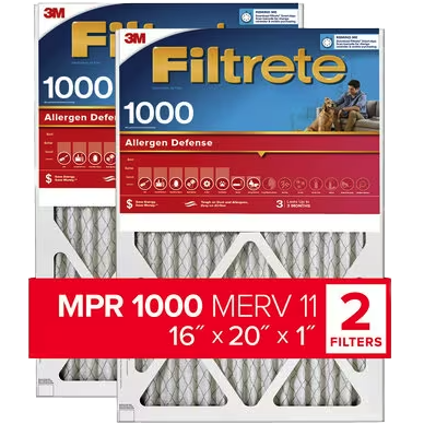 3M Filtrete Allergen Defense Furnace Filter - 16 x 20 x 1
