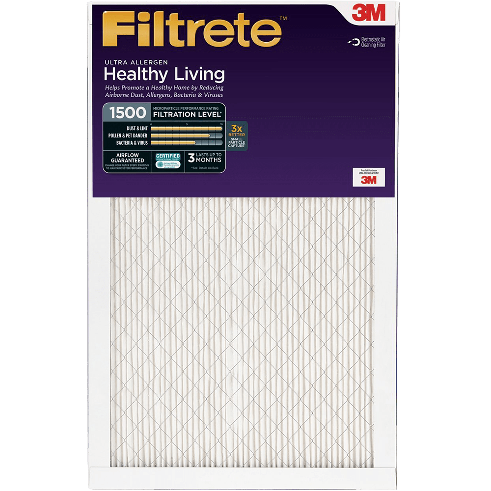 3M Filtrete Healthy Living 1500 MPR Ultra Allergen Reduction Filters