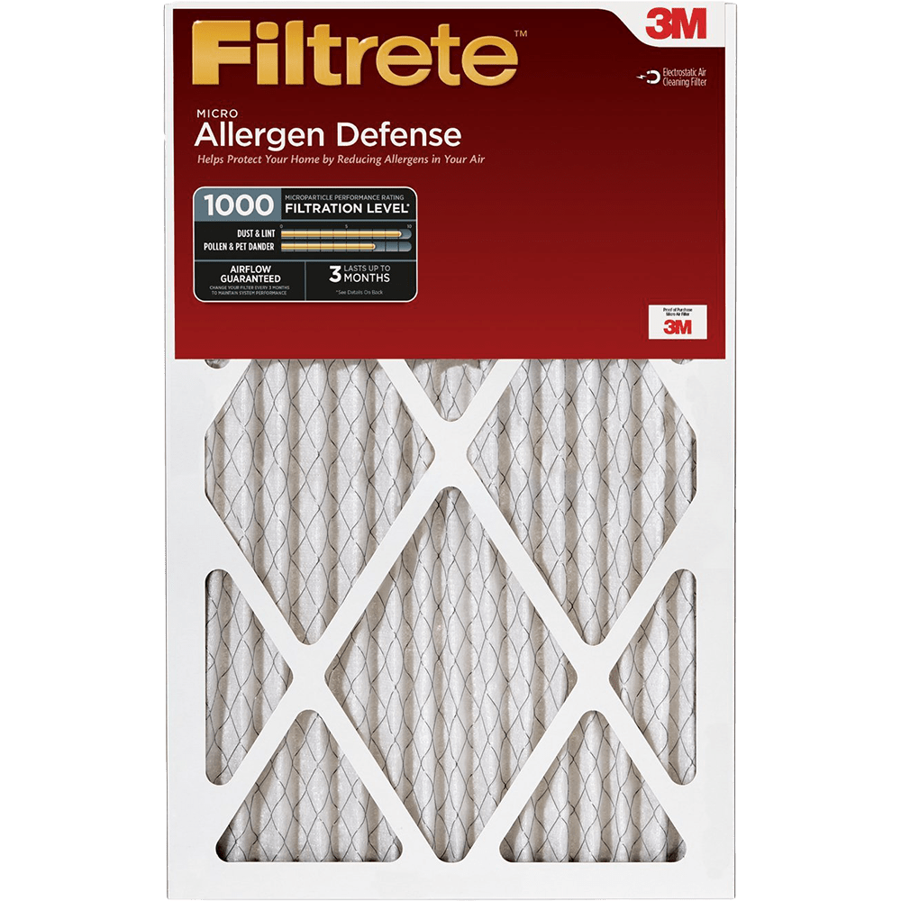 3M Filtrete 1-Inch Micro Allergen Defense MPR 1000 Air Filters