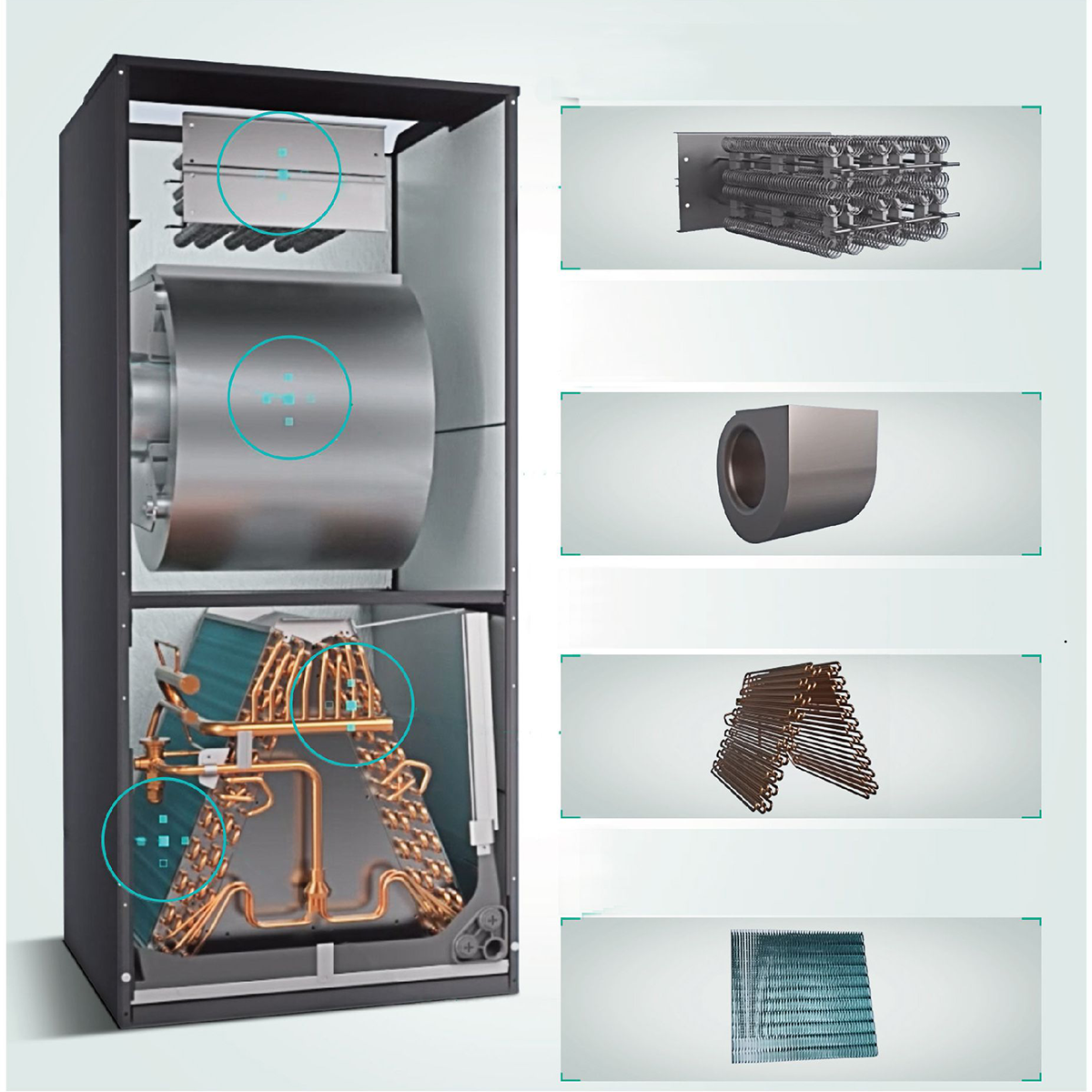 Friedrich Breeze 48K BTU Central Split System - Air Handler Features
