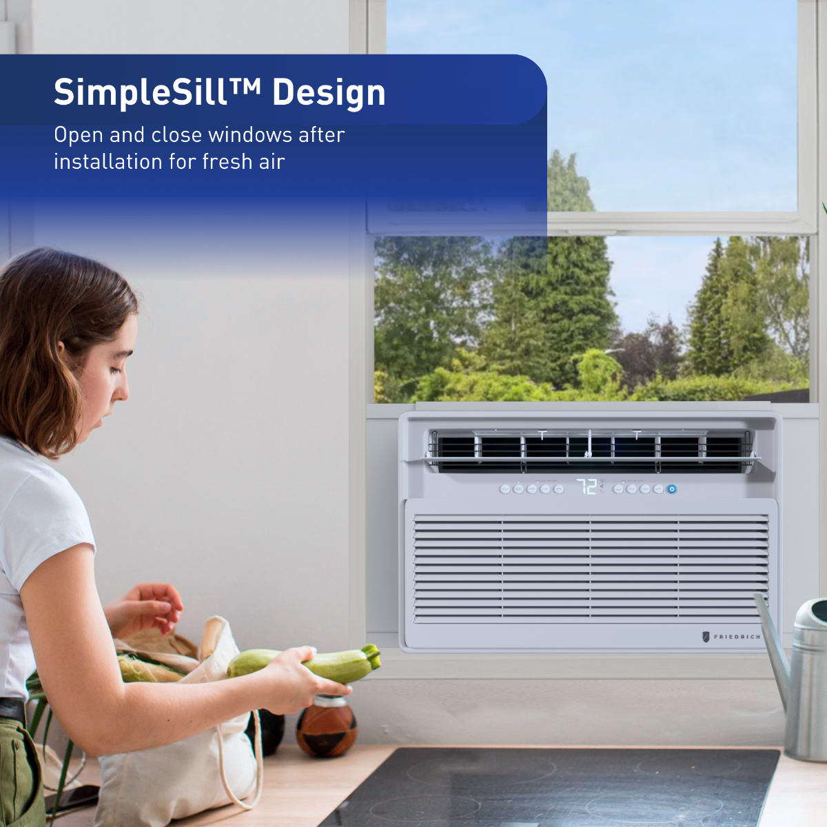 Friedrich Chill Premier 15,000 BTU Window Air Conditioner - Infographic 1